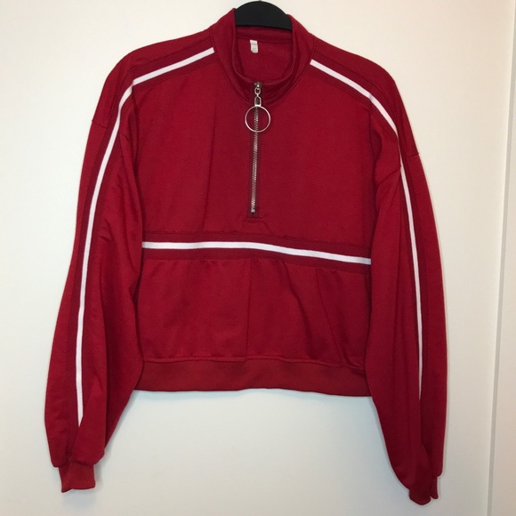 SHEIN Half Zip Crewneck Sweatshirt - Picture 9 of 12